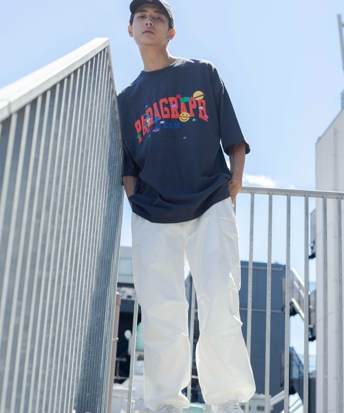 Paragraph(パラグラフ)の「WEGO/ParagraphハッピーロゴビッグTシャツ(Tシャツ/カットソー・メンズ・ブラック/ホワイト/オートミール・FREE)」の17枚目の写真