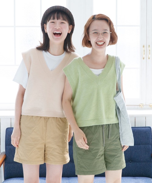 mikke(ミッケ)の「キルティングショートパンツ(その他パンツ・レディース・ベージュ/カーキ・FREE)」の12枚目の写真