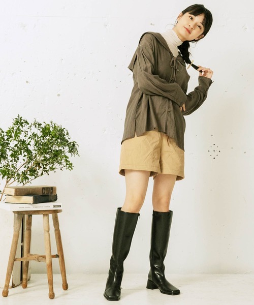 mikke(ミッケ)の「キルティングショートパンツ(その他パンツ・レディース・ベージュ/カーキ・FREE)」の10枚目の写真