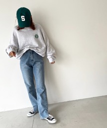 CANAL JEAN | via j(ヴィアジェイ) "NY MAP"裏毛トレーナー(スウェット)