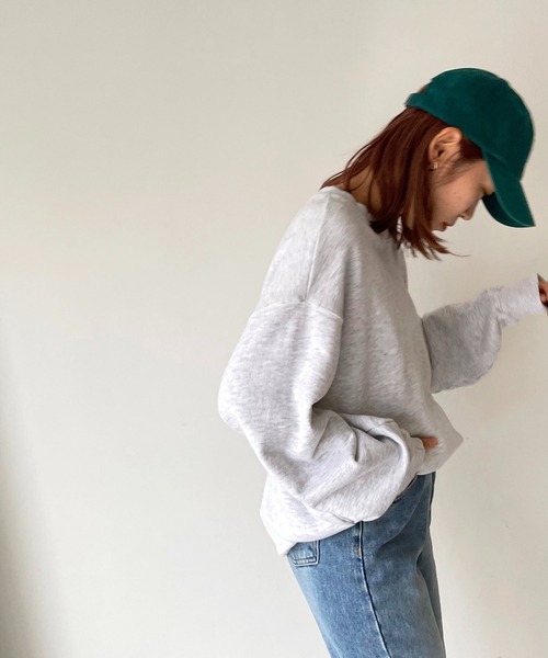 CANAL JEAN（キャナルジーン）の「via j(ヴィアジェイ) "NY MAP"裏毛トレーナー（スウェット・レディース・ホワイト/チャコールグレー/ヘザーグレー・ONE SIZE）」の12枚目の写真