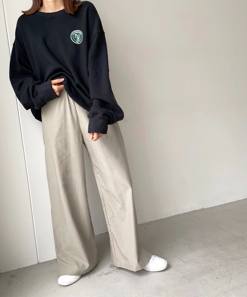 CANAL JEAN（キャナルジーン）の「via j(ヴィアジェイ) "NY MAP"裏毛トレーナー（スウェット・レディース・ホワイト/チャコールグレー/ヘザーグレー・ONE SIZE）」の10枚目の写真