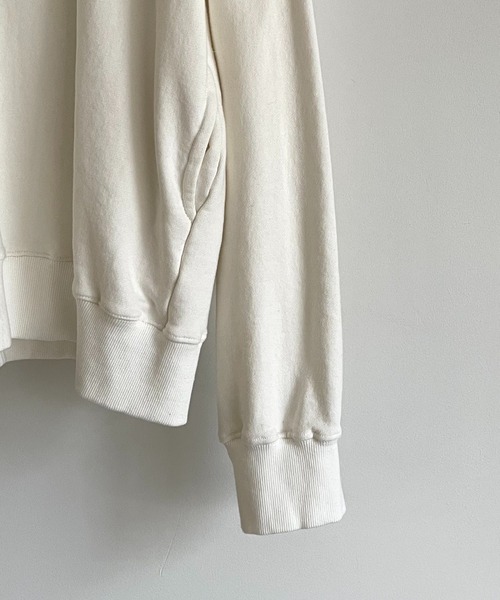 CANAL JEAN（キャナルジーン）の「via j(ヴィアジェイ) "NY MAP"裏毛トレーナー（スウェット・レディース・ホワイト/チャコールグレー/ヘザーグレー・ONE SIZE）」の5枚目の写真