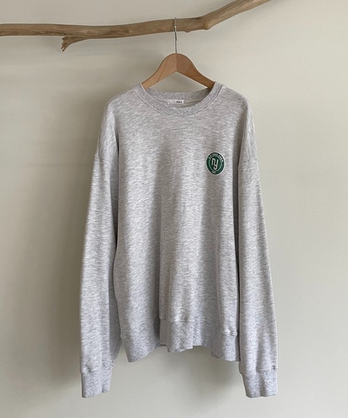 CANAL JEAN（キャナルジーン）の「via j(ヴィアジェイ) "NY MAP"裏毛トレーナー（スウェット・レディース・ホワイト/チャコールグレー/ヘザーグレー・ONE SIZE）」の14枚目の写真