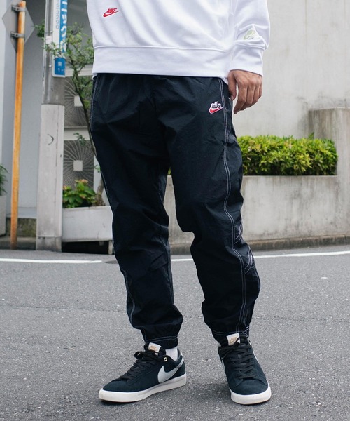 L ナイキ ラン ディビジョン ナイロンパンツ @1.5万 黒 ブラック ナイキ レディス 陸上/ランニング クォーター/ロングパンツ