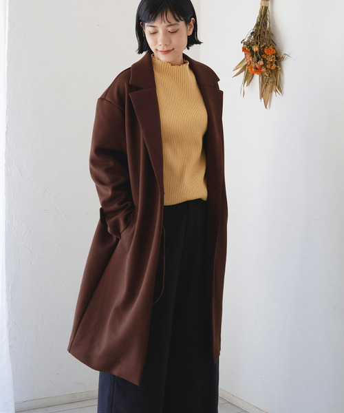 LBC(エルビーシー)の「ダンボールロングコート(ブルゾン・レディース・ブラック/ブラウン・M/L)」の4枚目の写真