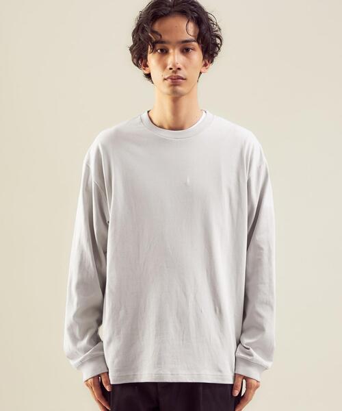 green label relaxing（グリーンレーベルリラクシング）の「＜green label relaxing＞コンフィヤーン ピーチ クルーネック 長袖 カットソー（Tシャツ/カットソー・メンズ・ライトグレー/コバルトブルー/ダークグレー・S/M/XL/L）」の5枚目の写真