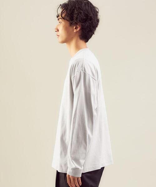 green label relaxing（グリーンレーベルリラクシング）の「＜green label relaxing＞コンフィヤーン ピーチ クルーネック 長袖 カットソー（Tシャツ/カットソー・メンズ・ライトグレー/コバルトブルー/ダークグレー・S/M/XL/L）」の7枚目の写真