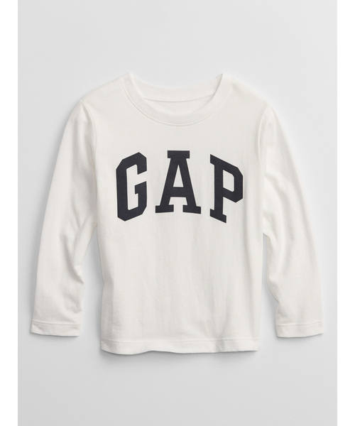 GAP(ギャップ)の「Babygap Gapロゴtシャツ(Tシャツ/カットソー・キッズ・ホワイト系その他/ブルー系その他・2T/3T/4T/5T/18-24M/12-18 M)」の1枚目の写真