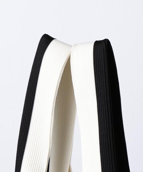 LASTFRAME（ラストフレーム）の「＜LASTFRAME（ラストフレーム）＞MARKET ストライプ バッグ M（トートバッグ・レディース・ホワイト・FREE）」の6枚目の写真