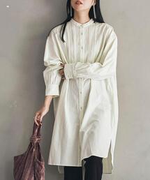 coen | ウィンターリネンロングシャツ(シャツ/ブラウス)