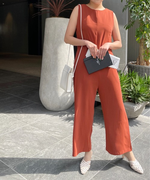 StyleSea（スタイルシー）の「ノースリーブオールインワン（つなぎ/オールインワン・レディース・ブラック/ラベンダー/ブラウン・SMALL/MEDIUM）」の13枚目の写真