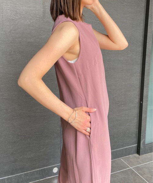 StyleSea（スタイルシー）の「ノースリーブオールインワン（つなぎ/オールインワン・レディース・ブラック/ラベンダー/ブラウン・SMALL/MEDIUM）」の19枚目の写真