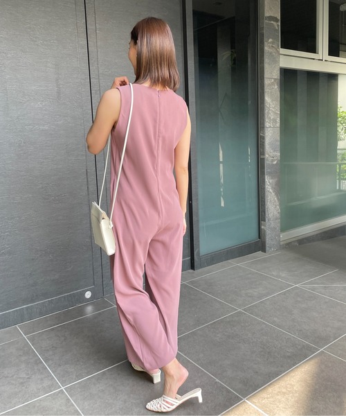 StyleSea（スタイルシー）の「ノースリーブオールインワン（つなぎ/オールインワン・レディース・ブラック/ラベンダー/ブラウン・SMALL/MEDIUM）」の18枚目の写真