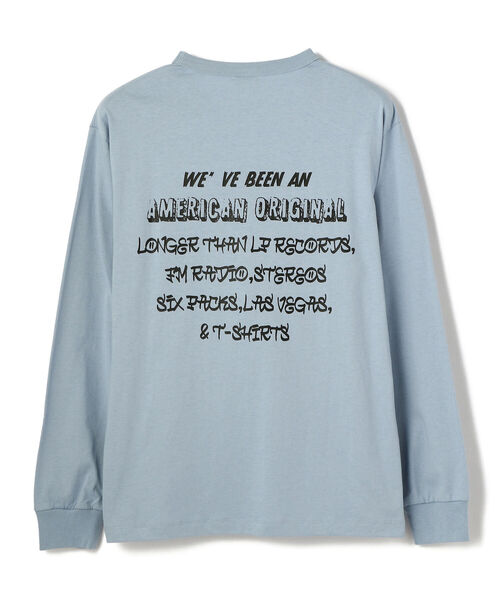 schott（ショット）の「Schott/ショット/PHOTO LS T-SHIRT BROOKLYN BRIDGE"/ロンT ブルックリン橋"（Tシャツ/カットソー・メンズ・ホワイト/ブラック/ライトブルー・MEDIUM/X-LARGE/LARGE）」の5枚目の写真