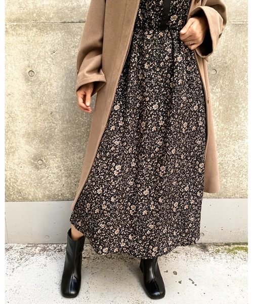 MLI'A（エムリア）の「配色切替花柄／ワンピース（ワンピース・レディース・アイボリー/ブラック・M）」の15枚目の写真