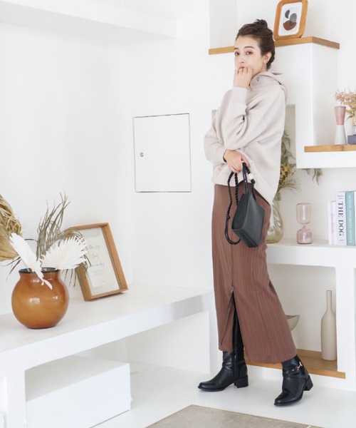 VIVIAN（ヴィヴィアン）の「ビット付きサイドベルトロングブーツ（ブーツ・レディース・ブラック/ダークブラウン/グレー・S/M/L/LL）」の22枚目の写真