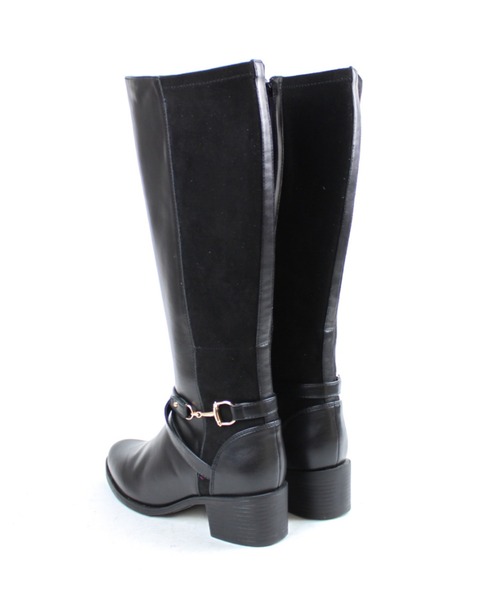 VIVIAN（ヴィヴィアン）の「ビット付きサイドベルトロングブーツ（ブーツ・レディース・ブラック/ダークブラウン/グレー・S/M/L/LL）」の10枚目の写真