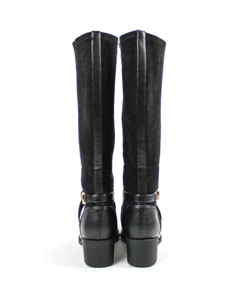VIVIAN（ヴィヴィアン）の「ビット付きサイドベルトロングブーツ（ブーツ・レディース・ブラック/ダークブラウン/グレー・S/M/L/LL）」の17枚目の写真