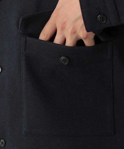 LOWRYS FARM（ローリーズファーム）の「ウーリーテックＢＩＧシャツジャケット　953808（テーラードジャケット・メンズ・ベージュ/ブルー/ネイビー・MEDIUM/LARGE）」の17枚目の写真