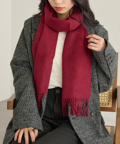 セール】【Paul Smith】ピュアウールソリッドマフラー（マフラー