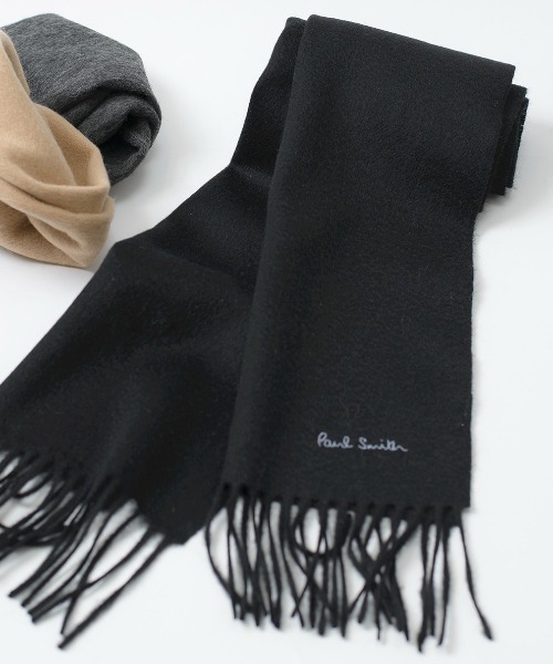 SETUP7(セットアップセブン)の「【Paul Smith】ピュアウールソリッドマフラー(マフラー・メンズ・チャコールグレー/ライトグレー/ストーン/ブラック×グレー/ブラック×ブルー/グレー×ピンク/ベージュ/ネイビー/ラベンダー/バーガンディー/ピンク・FREE)」の16枚目の写真