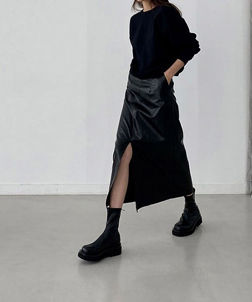 SUGAR BISKET(シュガービスケット)の「バックファスナー厚底ショートブーツ(ブーツ・レディース・ホワイト/ブラック・38/39/35/36/37)」の17枚目の写真