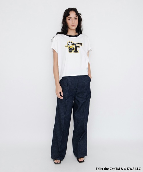 Levi's(リーバイス)の「LEVI'S(R) x FELIX THE CAT(TM) PLEAT HIGH LOOSE デニムパンツ FELIX STUDY CLUB(デニムパンツ・レディース・ダークインディゴブルー・23inch/24inch/27inch/26inch/25inch/28inch)」の7枚目の写真