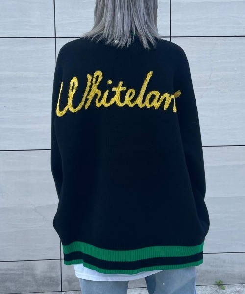 WHITELAND（ホワイトランド）の「WHITELAND/ホワイトランド/スクールカーディガン（カーディガン/ボレロ・メンズ・ブラック/アイボリー・FREE）」の17枚目の写真