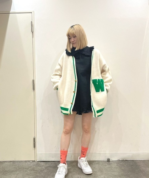 WHITELAND（ホワイトランド）の「WHITELAND/ホワイトランド/スクールカーディガン（カーディガン/ボレロ・メンズ・ブラック/アイボリー・FREE）」の22枚目の写真