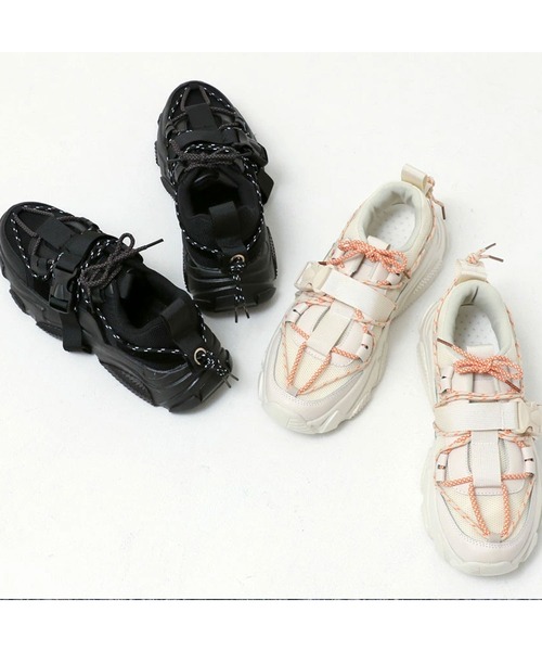 SILVER BULLET（シルバーバレット）の「『SILVER BULLET SELECT AC/シルバーバレットセレクト』ボリューミーソールスニーカー【Y】（スニーカー・メンズ・ベージュ/ブラック・42/44/40）」の3枚目の写真