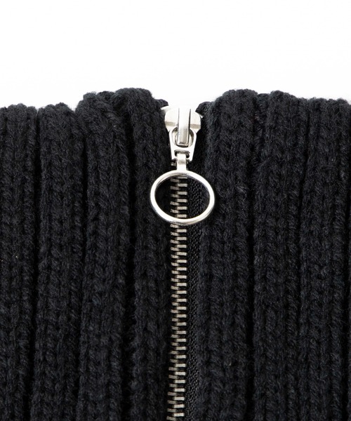 WEGO（ウィゴー）の「WEGO/【WEB限定】リングジップネックウォーマー（ネックウォーマー/スヌード・メンズ・ブラック・FREE）」の3枚目の写真