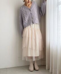 MAJESTIC LEGON | ティアードチュールスカート(スカート)