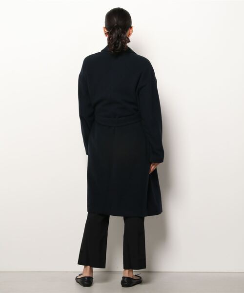 NANO universe（ナノユニバース）の「SUPER110 モッサロングチェスターコート（チェスターコート・レディース・ネイビー/ライトベージュ/グレー系その他4・38/36）」の6枚目の写真