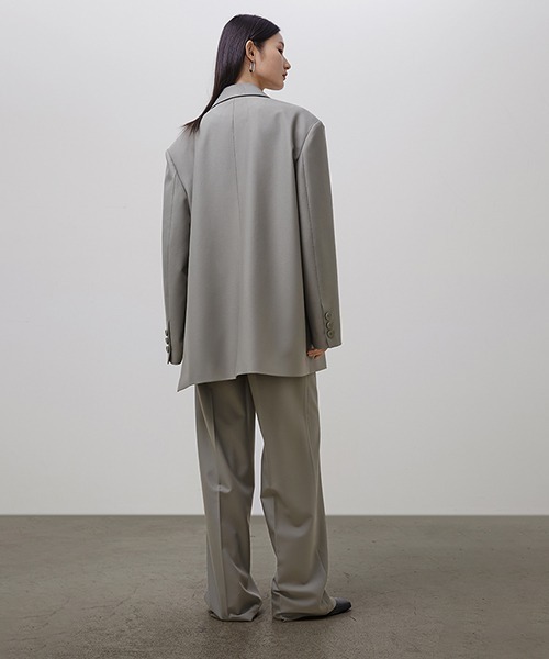 UNSPOKEN(アンスポクン)の「【UNSPOKEN】Loose wide gray suit pants UQ21K019(スラックス・レディース・グレー・S/M/L)」の7枚目の写真