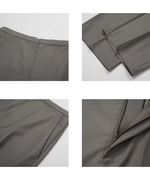 UNSPOKEN(アンスポクン)の「【UNSPOKEN】Loose wide gray suit pants UQ21K019(スラックス・レディース・グレー・S/M/L)」の12枚目の写真
