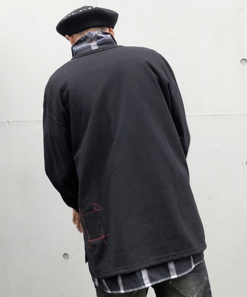 BURNOUT(バーンアウト)の「【BURNOUT】L/S プルオーバー ニット(Tシャツ/カットソー・メンズ・ブラック/ブラックミックス/ヘザーグレー・M/L)」の16枚目の写真