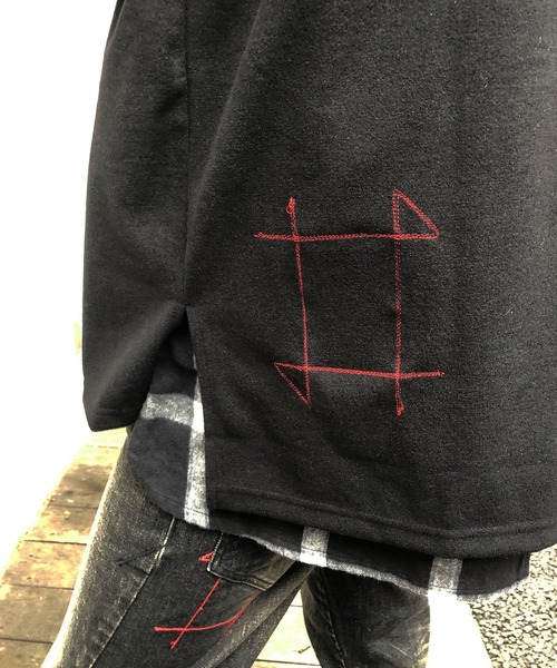 BURNOUT(バーンアウト)の「【BURNOUT】L/S プルオーバー ニット(Tシャツ/カットソー・メンズ・ブラック/ブラックミックス/ヘザーグレー・M/L)」の12枚目の写真