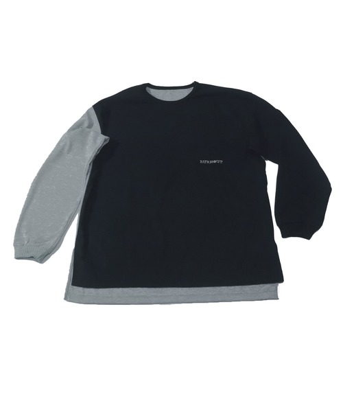 BURNOUT(バーンアウト)の「【BURNOUT】L/S プルオーバー ニット(Tシャツ/カットソー・メンズ・ブラック/ブラックミックス/ヘザーグレー・M/L)」の14枚目の写真