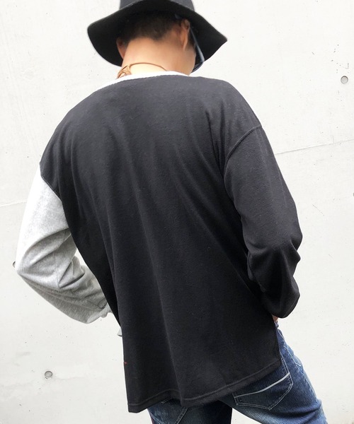 BURNOUT(バーンアウト)の「【BURNOUT】L/S プルオーバー ニット(Tシャツ/カットソー・メンズ・ブラック/ブラックミックス/ヘザーグレー・M/L)」の13枚目の写真