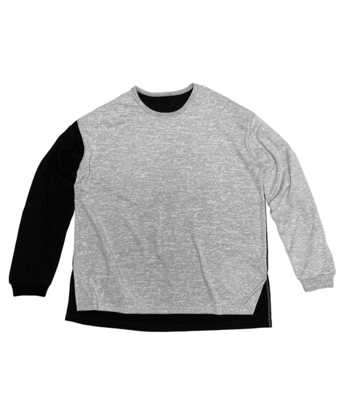 BURNOUT(バーンアウト)の「【BURNOUT】L/S プルオーバー ニット(Tシャツ/カットソー・メンズ・ブラック/ブラックミックス/ヘザーグレー・M/L)」の7枚目の写真