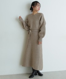 FREE'S MART | ◆前後2Wayケーブルカシュクールニットワンピース(ワンピース)