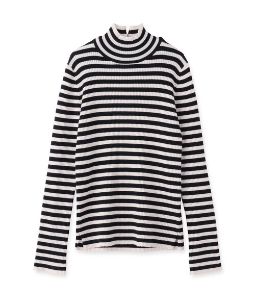 DRESSTERIOR（ドレステリア）の「◆リブハイゲージニット（ニット/セーター・レディース・パープル系/チャコールグレー/オフホワイト/ブラック系2・38/36）」の5枚目の写真