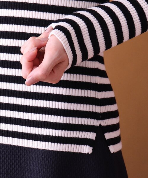 DRESSTERIOR（ドレステリア）の「◆リブハイゲージニット（ニット/セーター・レディース・パープル系/チャコールグレー/オフホワイト/ブラック系2・38/36）」の12枚目の写真