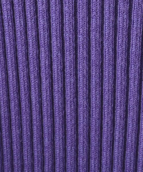 DRESSTERIOR（ドレステリア）の「◆リブハイゲージニット（ニット/セーター・レディース・パープル系/チャコールグレー/オフホワイト/ブラック系2・38/36）」の16枚目の写真