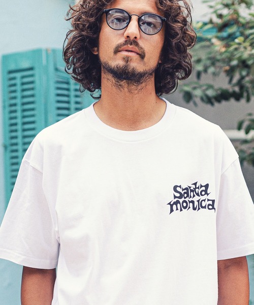 MARBLES（マーブルズ）の「mt7556-STANDARD TEE (SANTAMONICA) Tシャツ（Tシャツ/カットソー・メンズ・ホワイト/ブラック/パープル・M/XL/S/L）」の2枚目の写真