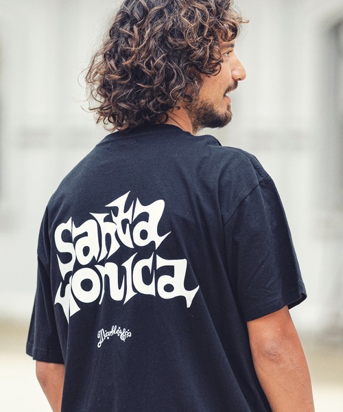 MARBLES（マーブルズ）の「mt7556-STANDARD TEE (SANTAMONICA) Tシャツ（Tシャツ/カットソー・メンズ・ホワイト/ブラック/パープル・M/XL/S/L）」の3枚目の写真
