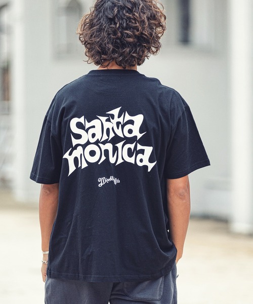 MARBLES（マーブルズ）の「mt7556-STANDARD TEE (SANTAMONICA) Tシャツ（Tシャツ/カットソー・メンズ・ホワイト/ブラック/パープル・M/XL/S/L）」の4枚目の写真