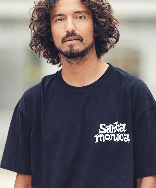 MARBLES（マーブルズ）の「mt7556-STANDARD TEE (SANTAMONICA) Tシャツ（Tシャツ/カットソー・メンズ・ホワイト/ブラック/パープル・M/XL/S/L）」の5枚目の写真