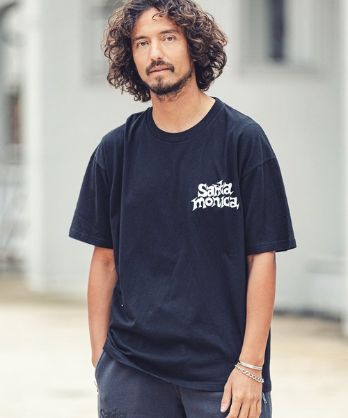 MARBLES（マーブルズ）の「mt7556-STANDARD TEE (SANTAMONICA) Tシャツ（Tシャツ/カットソー・メンズ・ホワイト/ブラック/パープル・M/XL/S/L）」の6枚目の写真